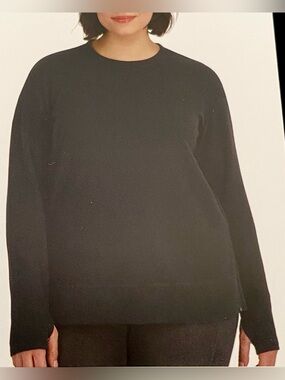 NWT SOYBU Active Luxe Long Sleeve Top Black XXL